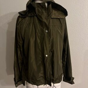 Love tree Olive Green Women's Hooded Jacket